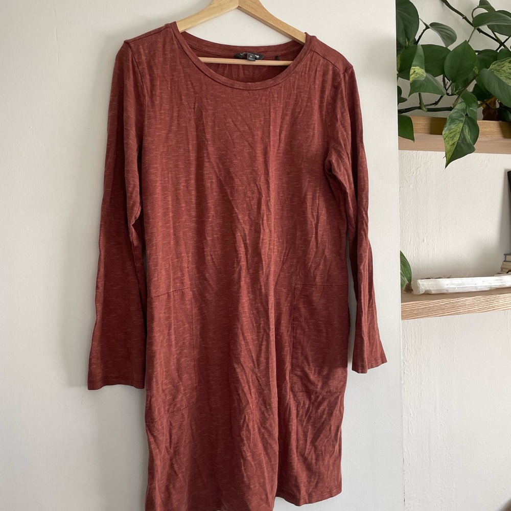 Toad&Co Women's Windmere Long SleeveDress Soft Tencel organic cotton
